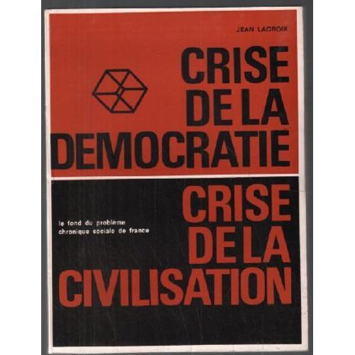 Crise De La Démocratie, Crise De La Civilisation on Productcaster.