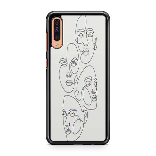 Coque Pour Samsung Galaxy A70 Line Art Drawing Bébé Amour Animaux W... on Productcaster.