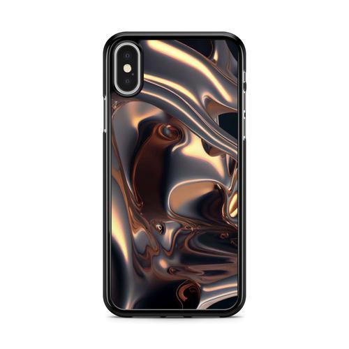 Coque Pour Iphone X / Xs Silicone Tpu Metal Liquid Abstrait Art Ref... on Productcaster.