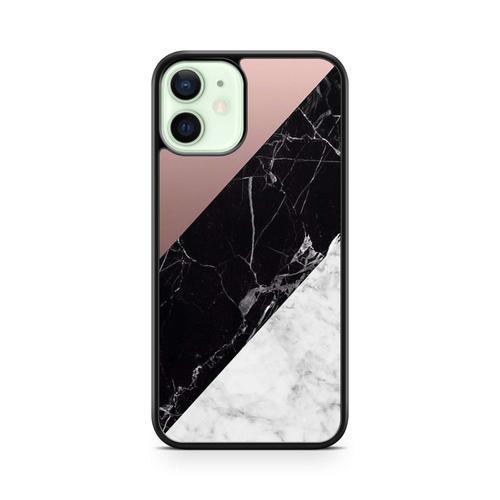 Coque Pour Iphone 14 Pro Max Silicone Tpu Marbre Noir Et Blanc Effe... on Productcaster.