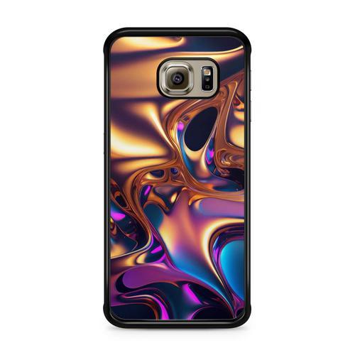 Coque Pour Samsung Galaxy S7 Edge Metal Liquid Abstrait Art Ref 3864 on Productcaster.