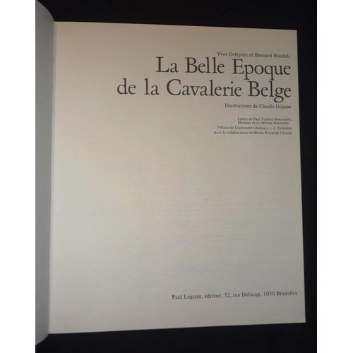 La Belle Epoque De La Cavalerie Belge on Productcaster.