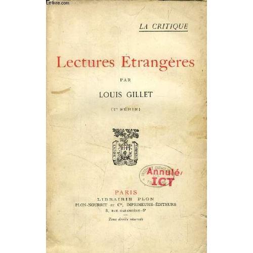 Lectures Etrangeres (1re Serie) on Productcaster.