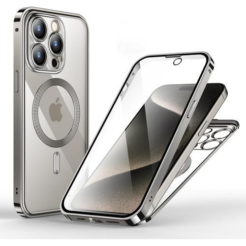 Magnétique Coque De Protection Avec Iphone 15 Pro Max Compatible Av... on Productcaster.