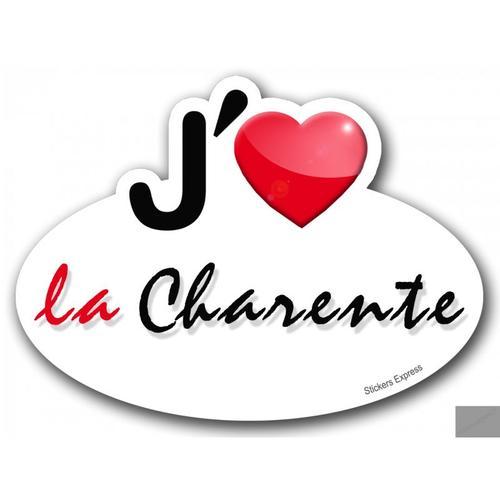 Autocollants : Sticker Autocollant J'aime La Charente on Productcaster.