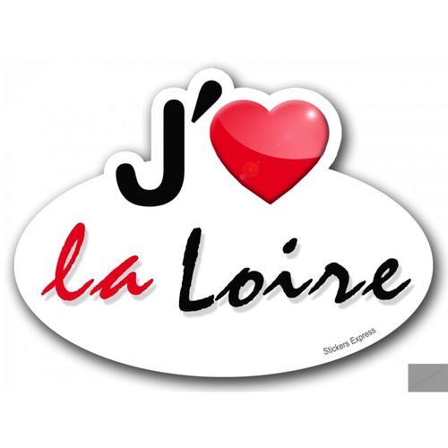 J'aime La Loire (15x11cm) - Sticker/Autocollant on Productcaster.