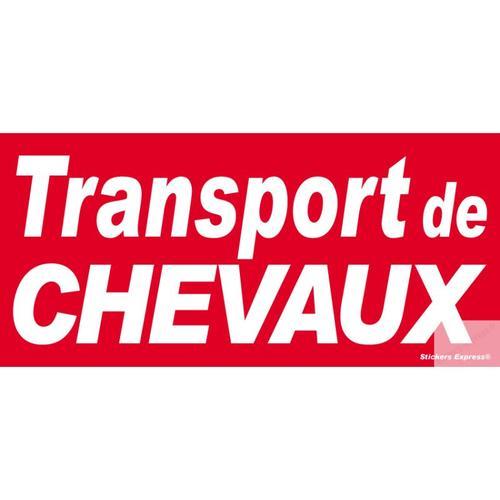 Transport De Chevaux - 30x14cm - Sticker/Autocollant on Productcaster.