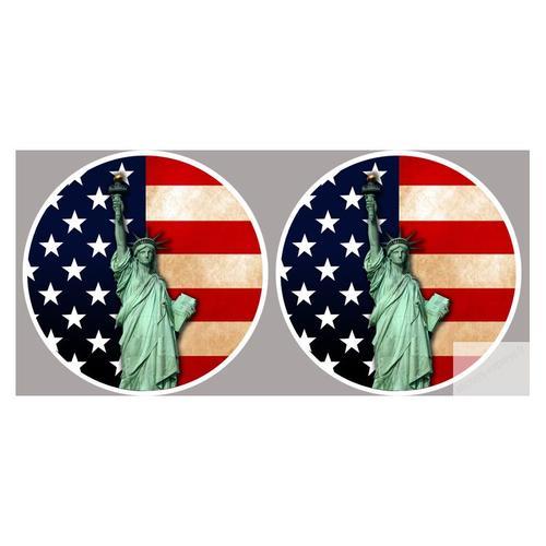 Autocollants : Sticker / Autocollant Us Liberty - 2 Fois 5x5 Cm on Productcaster.