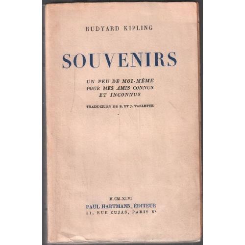 Souvenirs -Un Peu De Moi-Même Pour Mes Amis Connus Et Inconnus on Productcaster.