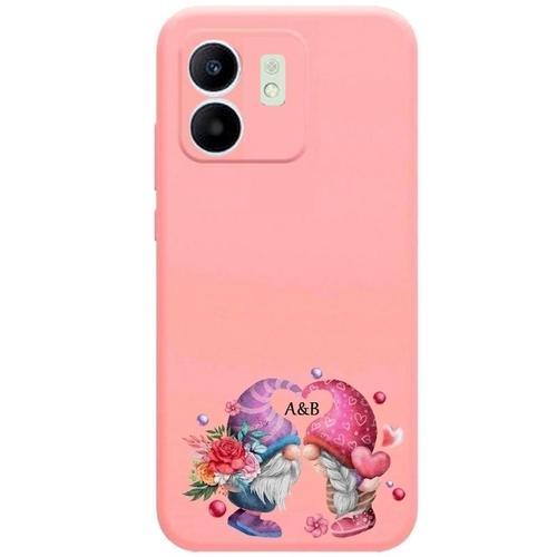 Coque Rose Pour Redmi 13c Et Poco C65 Gnome Avec Vos Initiales Sain... on Productcaster.