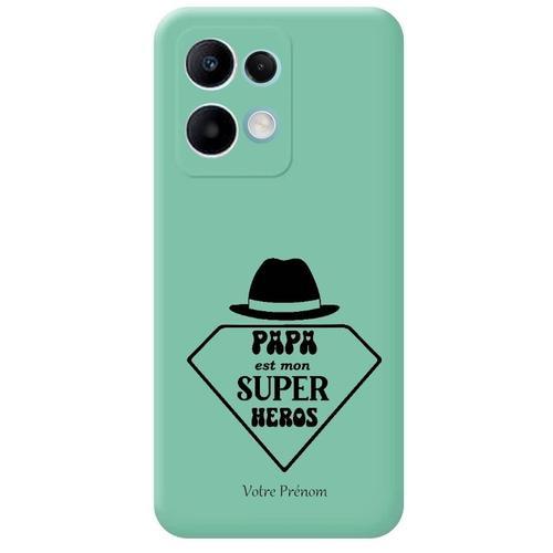 Coque Turquoise Pour Redmi Note 13 Pro 4g Papa Super Heros on Productcaster.