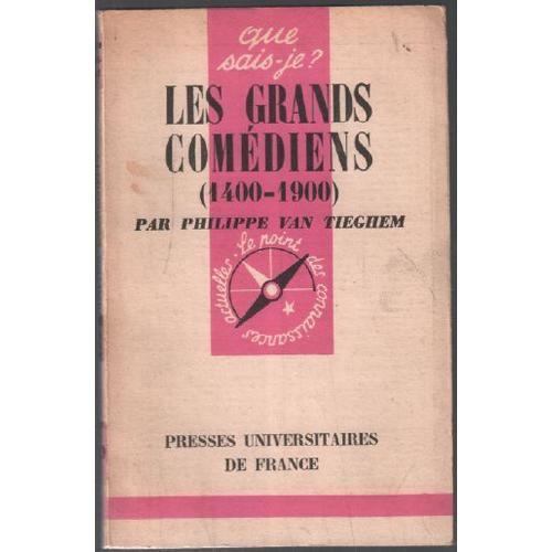 Les Grands Comédiens 1400-1900 / Que Sais Je ? on Productcaster.