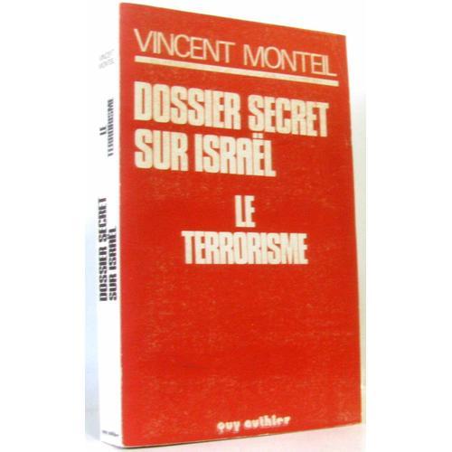 Dossier Secret Sur Israël, Le Terrorisme on Productcaster.