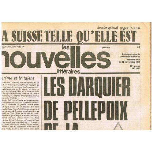 Les Nouvelles Littéraires N° 2660 - Du 9 Au 16 Nov 1978 - Les Darqu... on Productcaster.