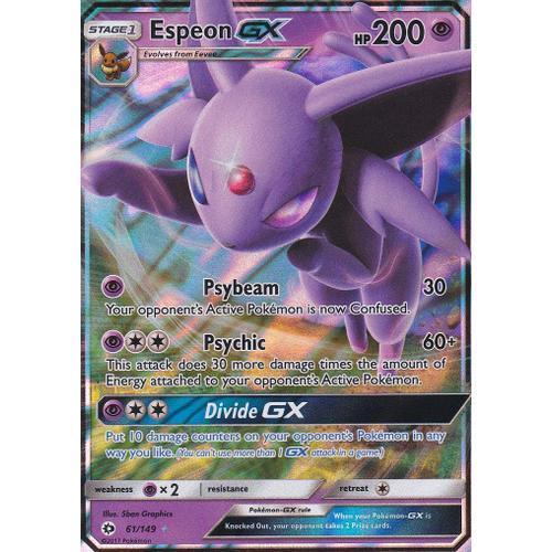 Carte Pokemon - Espeon Gx ( Mentali Gx ) - 61/149 - Ultra Rare - So... on Productcaster.