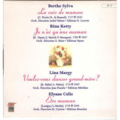 Berthe Sylva - Rina Ketty - Lina Margy - Elyane Celis - La Voix De ... on Productcaster.