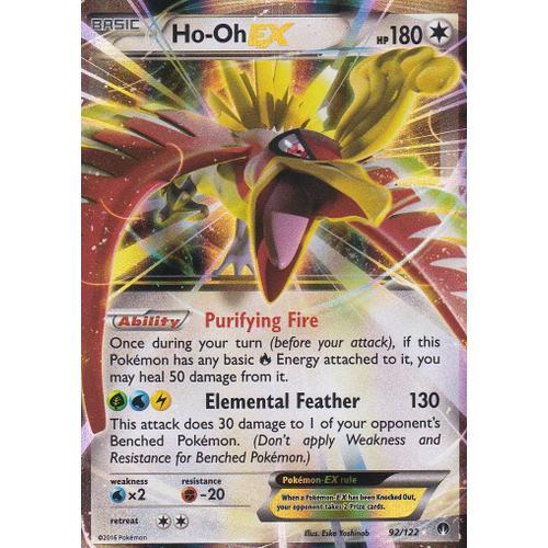 Carte Pokemon - Ho-Oh -Ex - 92/122 - Ultra Rare - Xy9 Rupture Turbo... on Productcaster.