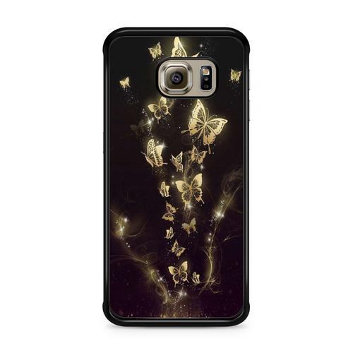 Coque Pour Samsung Galaxy S6 Edge Papillon Arc En Ciel Rainbow Butt... on Productcaster.