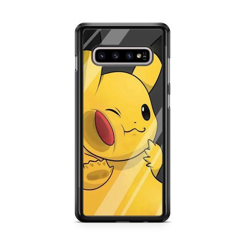 Coque Pour Samsung Galaxy S10 Plus Pokemon Pikachu Sacha Anime Sala... on Productcaster.