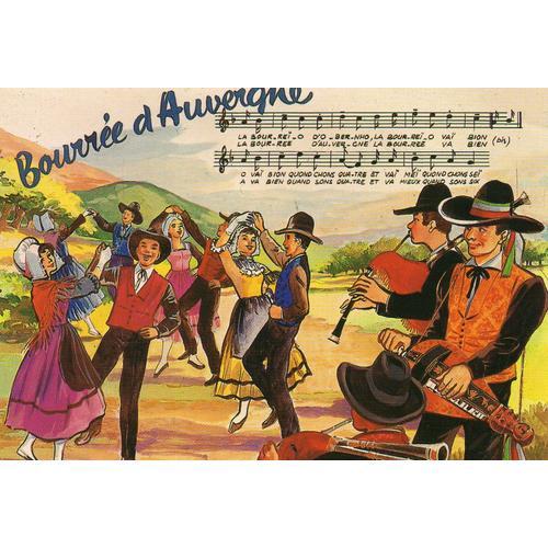 Carte Postale Folklore - Chanson Bourree D'auvergne - Editions Pier... on Productcaster.