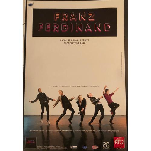 Franz Ferdinand - French Tour 2018 - Affiche / Poster Envoi En Tube... on Productcaster.