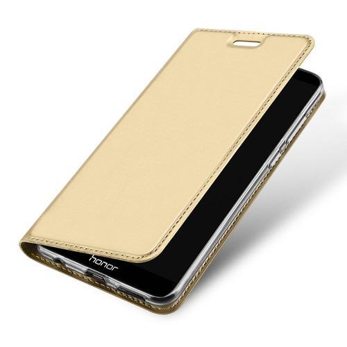 Etui Folio Pour Honor 7x Gold Avec Rabat Latéral Et Fonction Stand on Productcaster.