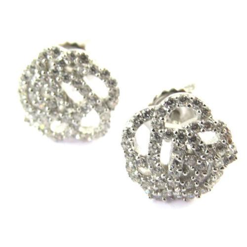 Les Trésors De Lily N6268 - Boucles Argent 'rosa Romantica' Blanc (... on Productcaster.