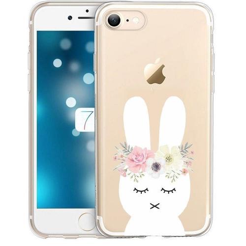 Coque Iphone 7 Plus Iphone 8 Plus Lapin Fleur Rabbit Cute Kawaii Tr... on Productcaster.