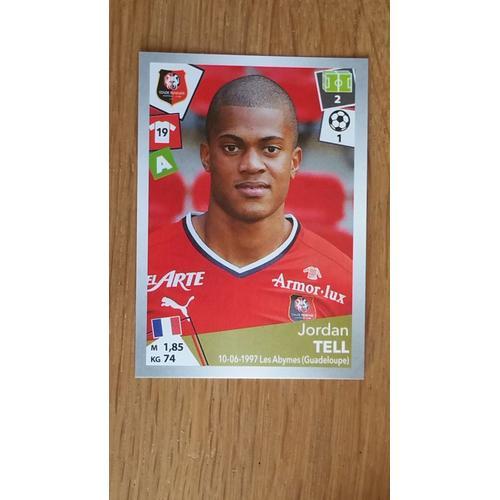 Image N°410 Panini Foot 2017-18 -Jordan Tell- Rennes- on Productcaster.