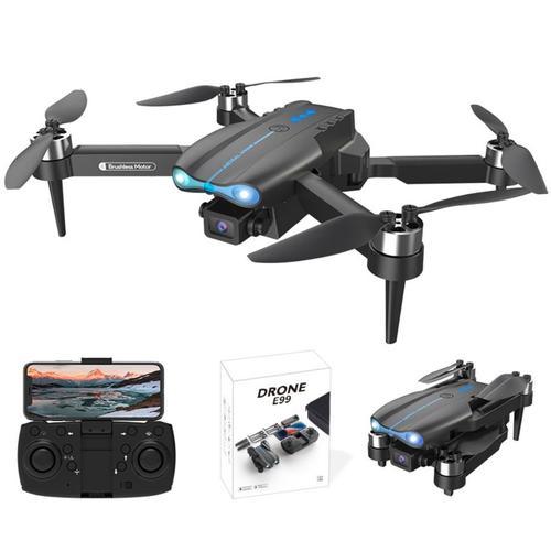 Drone E99 Pliable Avec Moteur Brushless, Transmission Fpv Via Smart... on Productcaster.