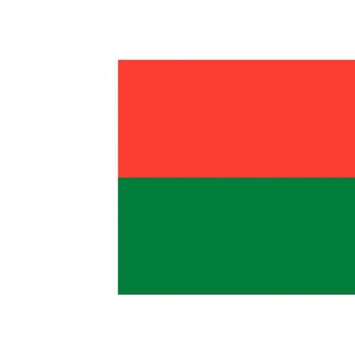 Autocollants : Drapeau Officiel Madagascar - 1 Autocollant 19.5x13 Cm on Productcaster.