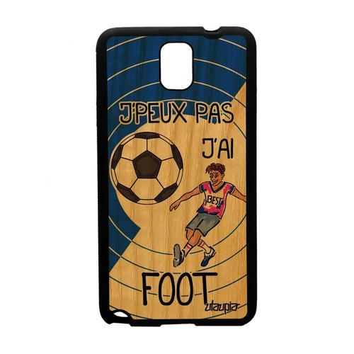 Coque Bois J'peux Pas J'ai Foot Pour Samsung Note 3 Silicone Comiqu... on Productcaster.