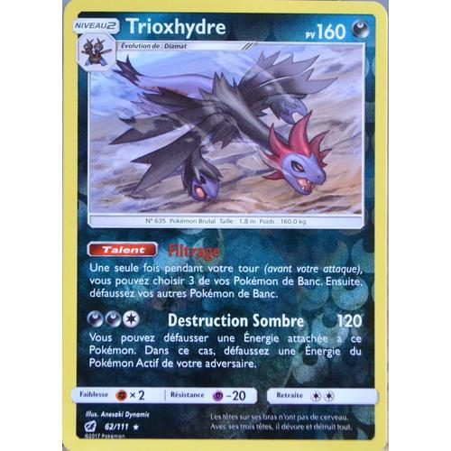 Carte Pokémon 62/111 Trioxhydre 160 Pv - Reverse on Productcaster.