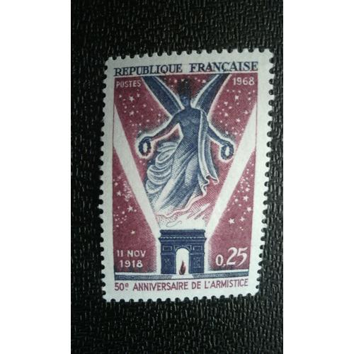 Timbre France ( Yt 1576 ) 1968 50ème Anniversaire De L'armistice. 1... on Productcaster.