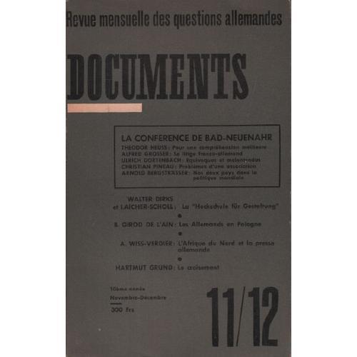 Revue Mensuelle Des Questions Allemandes / Documents N° 11-12/ La C... on Productcaster.