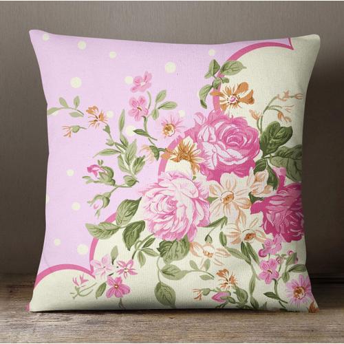 S4sassy Oreiller Imprimé Floral Cas Housse De Coussin Décoratif Sat... on Productcaster.