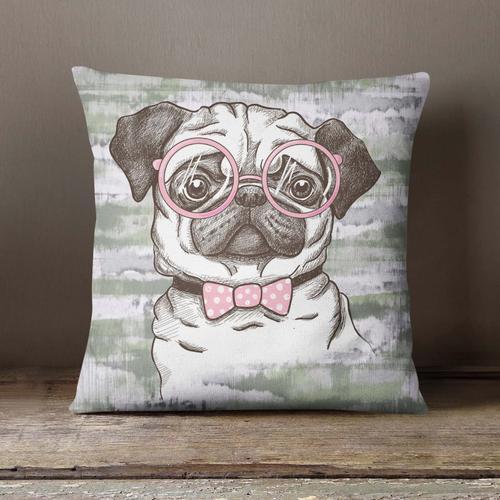 S4sassy Oreiller Chien Décoratif Print Satin Coussin Couverture Car... on Productcaster.