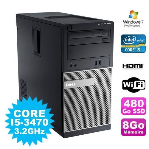 PC Tour DELL Optiplex 3010 MT Intel I5-3470 Graveur 8Go 480Go SSD H... (Reconditionné) on Productcaster.