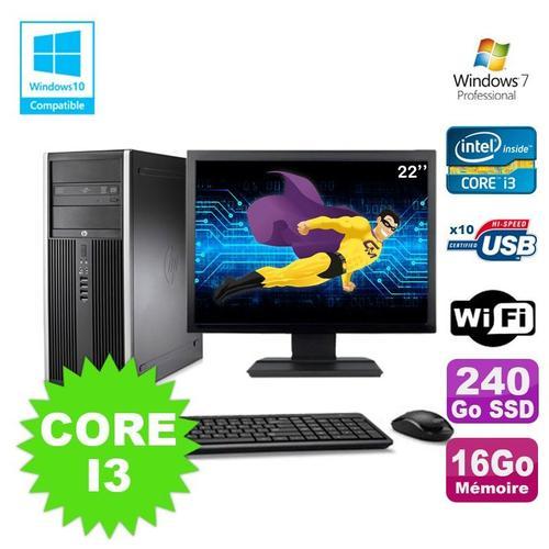 Lot PC Tour HP 8200 Core I3-2120 16Go 240Go SSD Graveur WIFI W7 + E... on Productcaster.