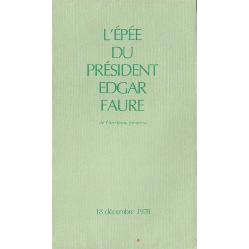 L'épée Du President Edgar Faure on Productcaster.