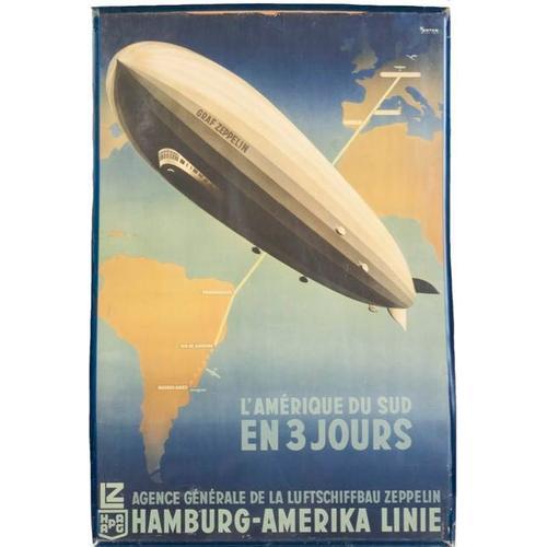 Affiche Graf Zeppelin Amérique D Sud En 3 Jours on Productcaster.