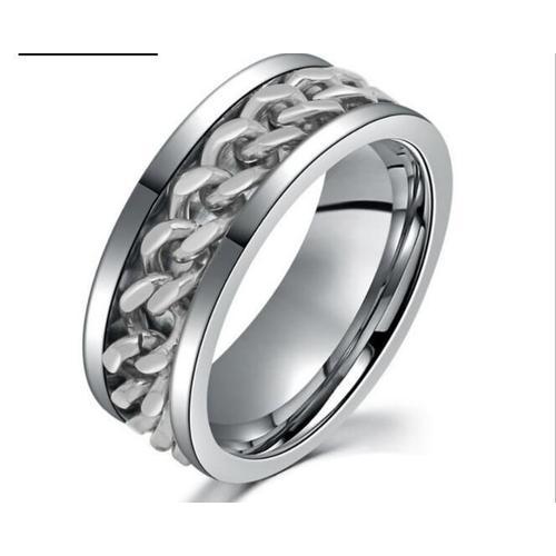 Bague Bague Homme Femme Unisexe Anti Stress En Acier Inoxydable Ann... on Productcaster.