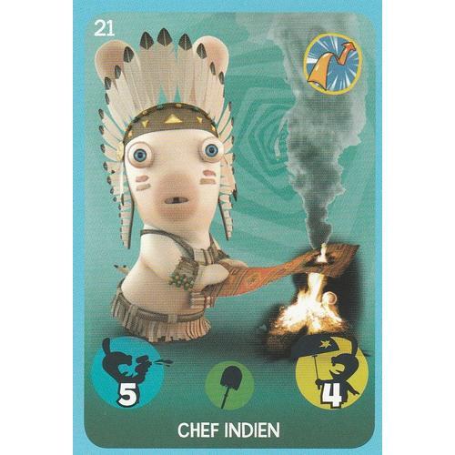 N°21 - Carte Panini Carrefour The Lapins Cretins - Chef Indien on Productcaster.