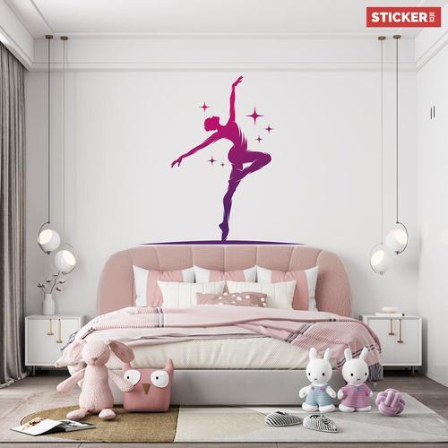 Sticker Danseuse Etoile XL (Hauteur 98cm, Largeur 98cm) on Productcaster.