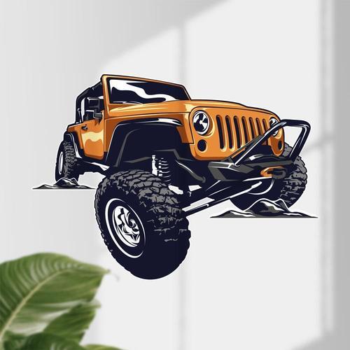 Sticker Jeep S (Hauteur 38cm, Largeur 28cm) on Productcaster.