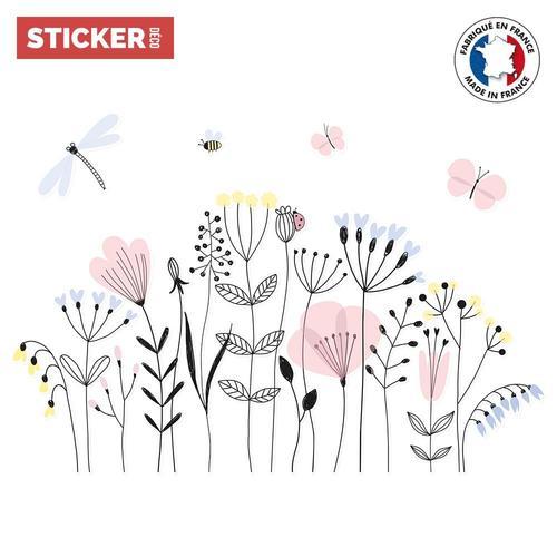 Sticker Champs de Fleurs XL (Largeur 120cm, Hauteur 82cm) ?l?ments ... on Productcaster.