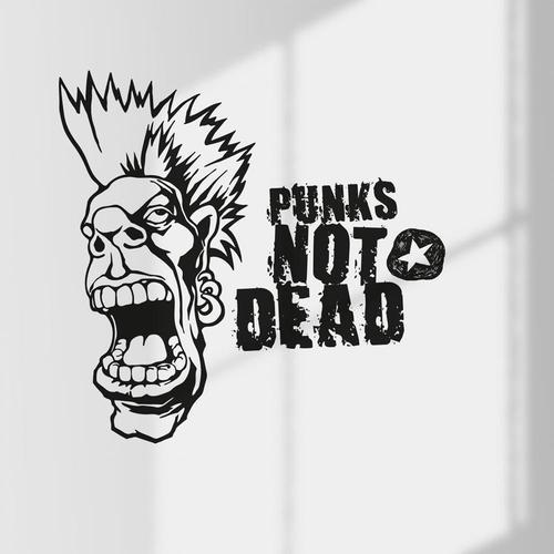 Stickers Punks Not Dead XL (Hauteur 96cm, Largeur 98cm) on Productcaster.