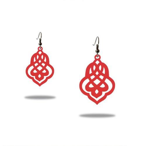 Boucles D'oreilles Femme Pendantes À Crochets Arabesque Silicone Ro... on Productcaster.