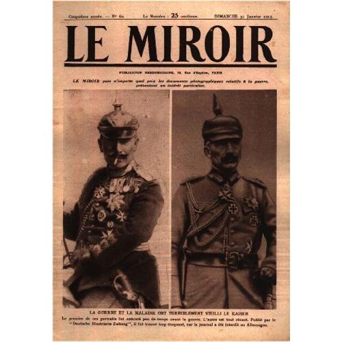 Le Miroir Publication Hebdomadaire N° 62 / La Guerre Et La Maladie ... on Productcaster.