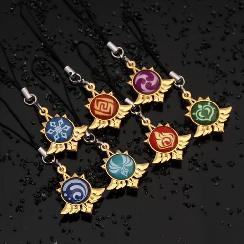 Yuanshen porte-clés périphérique Monde verre lumineux pendentif lan... on Productcaster.